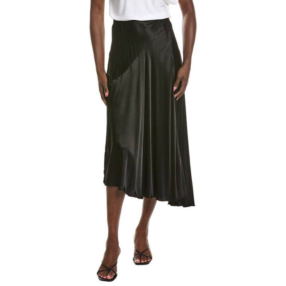 Michael Stars Womens Desi Asymmetrical Midi Skirt